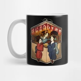 3 bijin in an Izakaya Mug